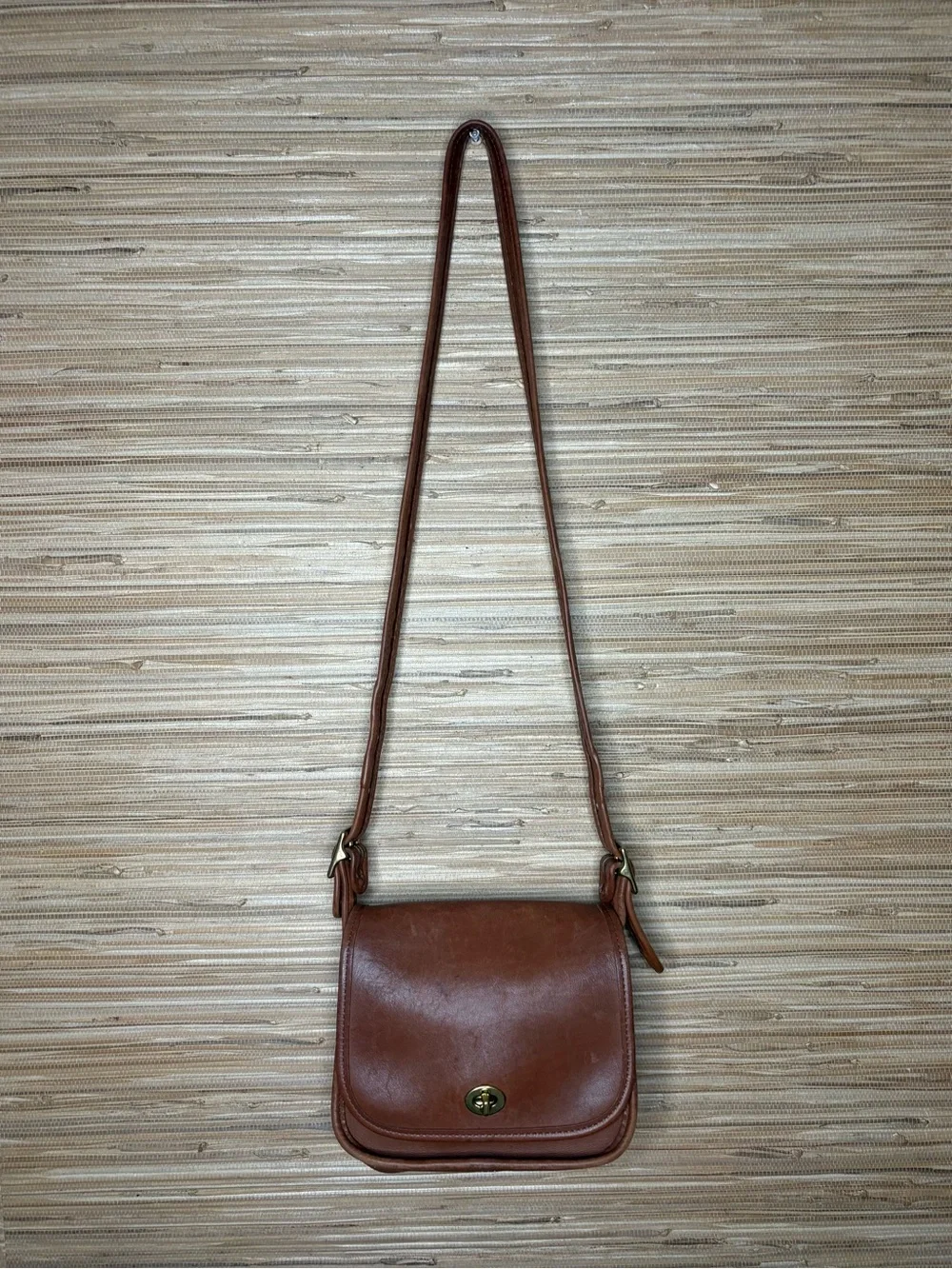 Vintage Coach Legacy Small Flap Bag British Tan